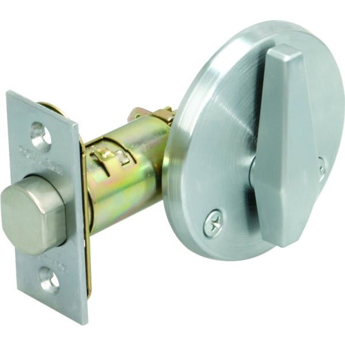 Schlage B580 626 Door Bolt, 2.375/2.75" Backset, Satin Chrome