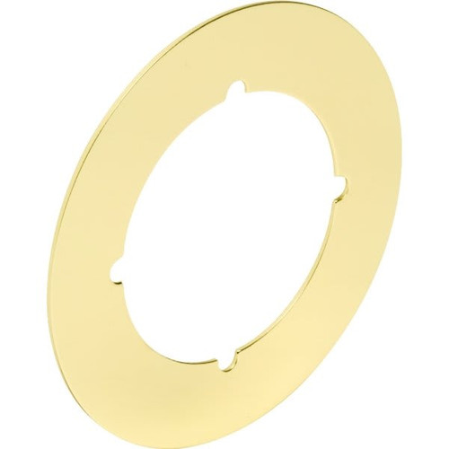 3.5 In Steel Escutcheon And Cover Plate (2-Pack) (Brass)