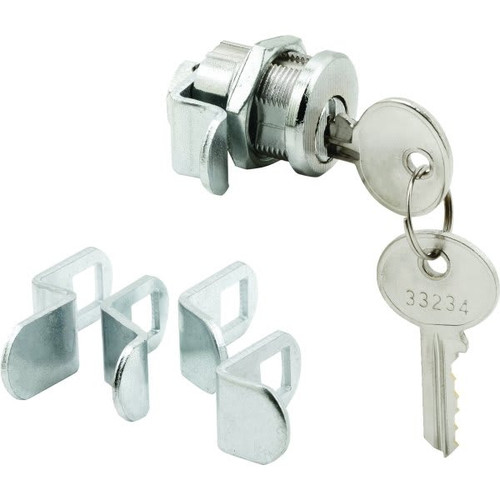 Mailbox Lock, 5-Cam, 5-Pin, Threaded, 13/16" Cylinder, Fits Bommer