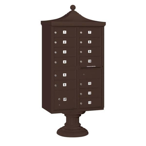 Salsbury Industries Regency Decorative- -Includes Top And Cover- Bronze