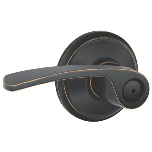 Schlage F-Series Lock F40 Privacy Lever Merano Lever (Aged Bronze)