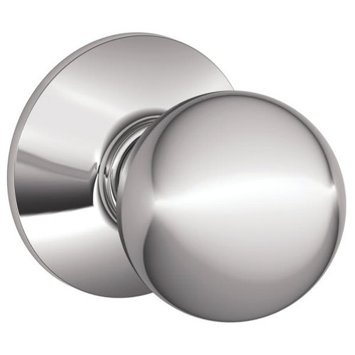 Schlage F-Series Lock F10 Passage Orbit Knob Style (Bright Chrome)