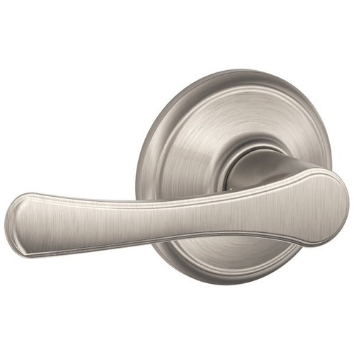 Schlage F-Series Lock F10 Passage Avila Lever Style (Satin Nickel)