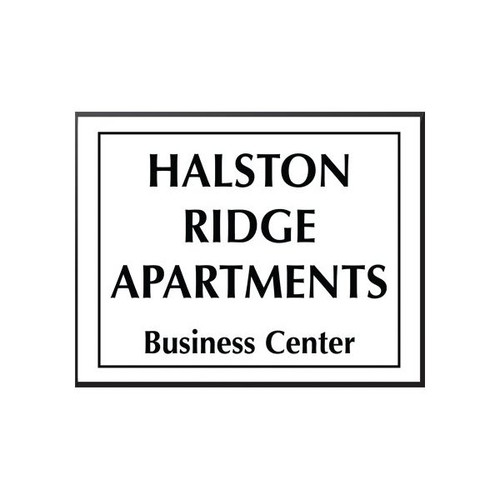 Front Engraved Sign, White, 10 X 8