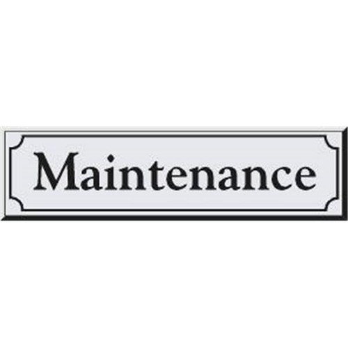 Front Engraved Sign, Silver, 8 X 2