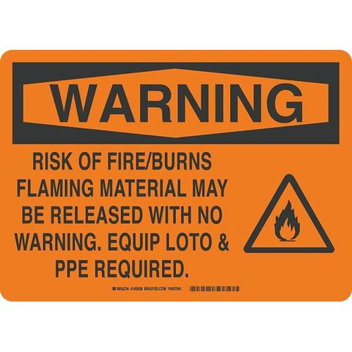 Brady 10 In. X 14 In. Laminated Safety Sign