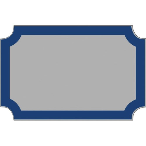 Custom Dimensional Sign With Notched Corners, Smooth Finish, 17 X 11