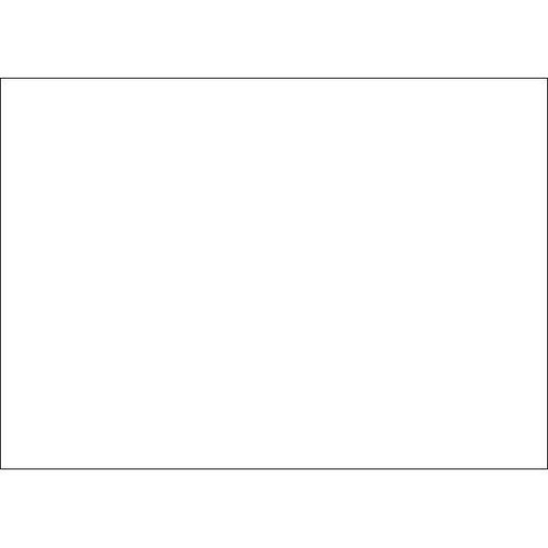 Brady Blank Sign 10" H X 14" W Polystyrene White