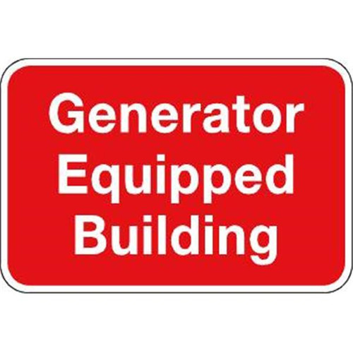 Sign Generator Equipped Building 18x12"