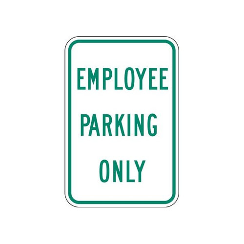 Sign "Employee Parking Only"