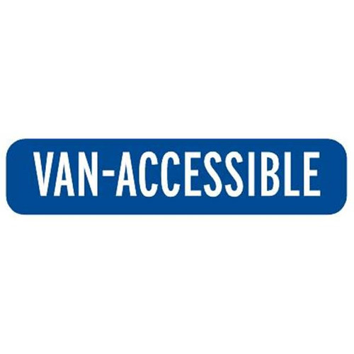 Oregon Van-Accessible Supplemental Disabled Parking Sign Reflective, 12 X 3"