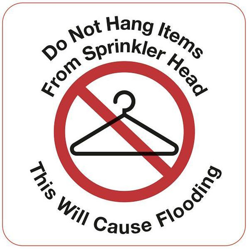 Sprinkler Wall Sign Package Of 25