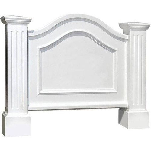 Mayne Nantucket 32 In. X 40 In. White Polyethylene Address Sign