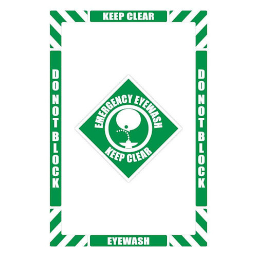 Accuform Emergency Eyewash Walk-On Floor Marking Kit