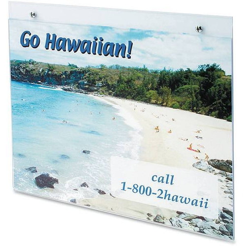 Deflect-O Classic Horizontal Image Wall-Mount Sign Holders