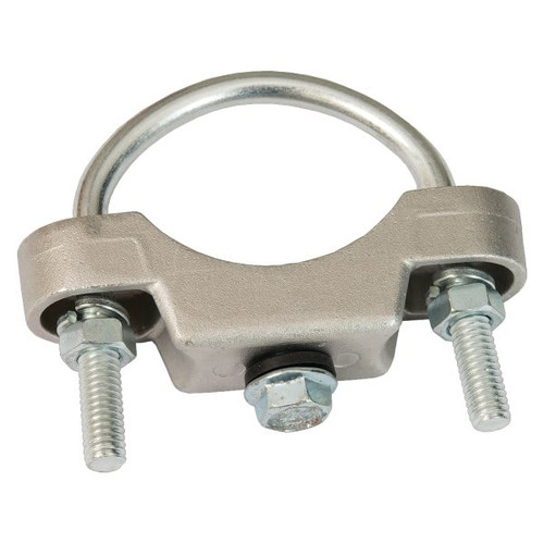 Sign Clamp For Round Posts - 2 3/8 Diameter, Galvanized Steel, Package Of 2
