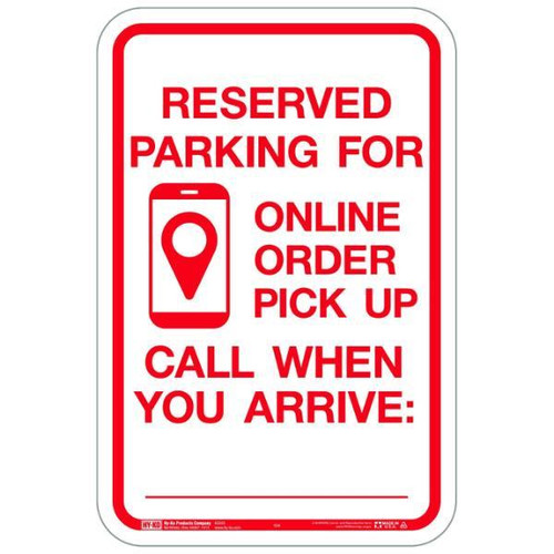 Hy-Ko Order Pickup Sign, Heavy Duty