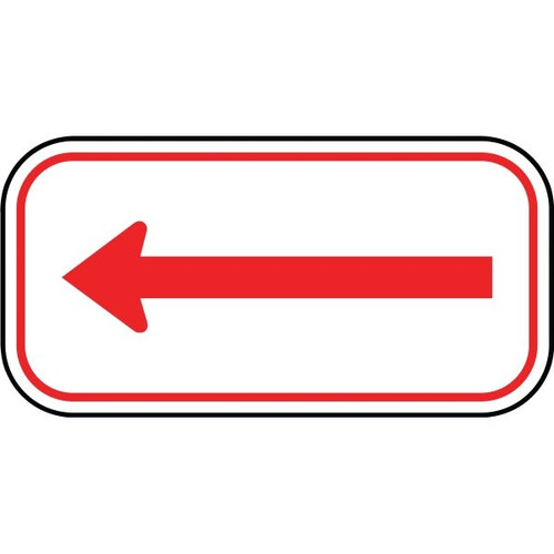 Hy-Ko "Single Arrow" Sign, 12" X 6", Standard Aluminum