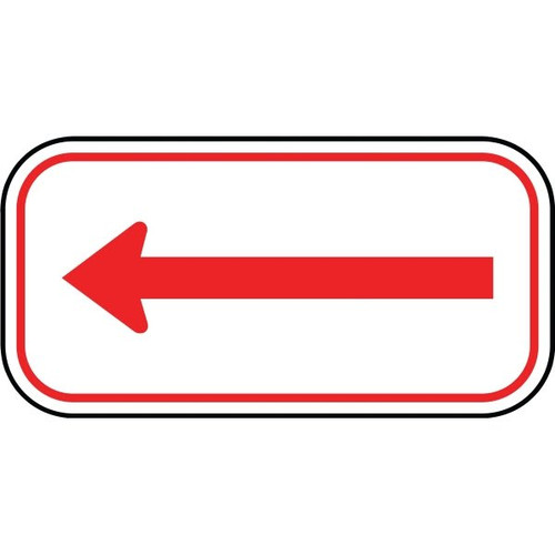 Hy-Ko "Single Arrow" Sign, 12" X 6", Heavy Duty Aluminum