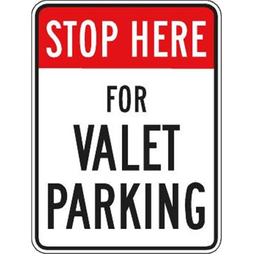 Stop Here Sign, Reflective, 18 X 24