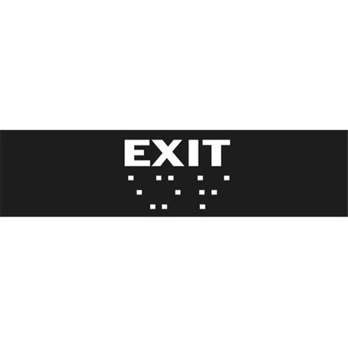 Brady Bradyglo Braile White Exit Sign