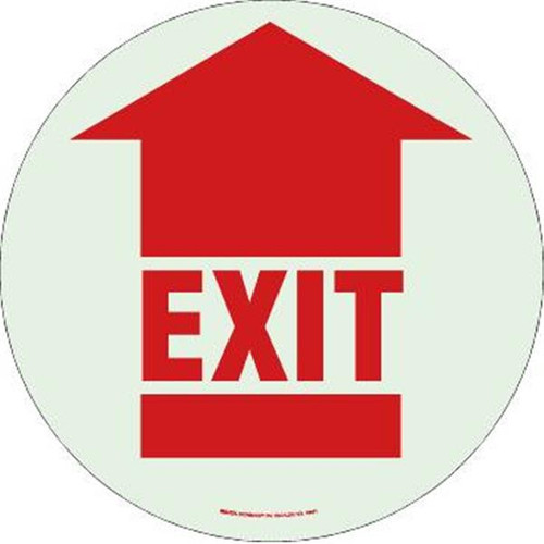 Brady Bradyglo #49061 Red Floor Exit Sign