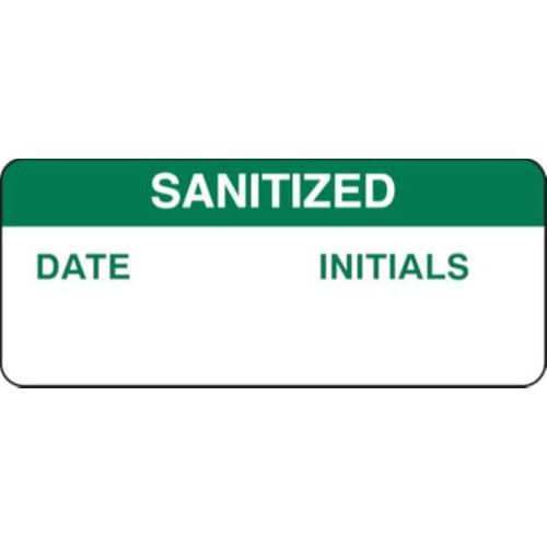Brady Sanitized Write-On Inspection Labels, 5/8x1-1/2, Polyester, Package Of 364