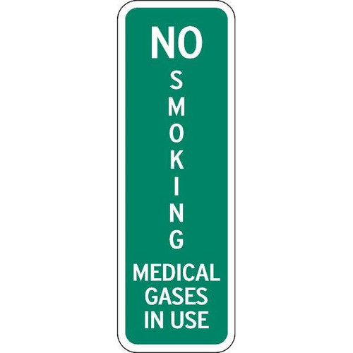 Sign, No Smoking, Magnetic, 3x9"