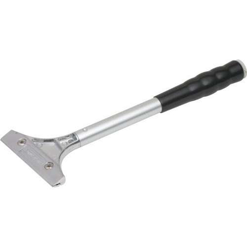 American Line 4" Heavy-Duty Razor Scraper, 12" Handle, Spare Blade Storage