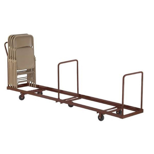 National Public Seating Folding Chair Dolly Vertical Storage, 50 Chair Capacity
