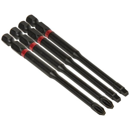 Klein Tools Pro Impact Power Bits,  4 Pack