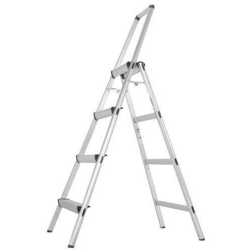 Xtend + Climb 4-Step 225-Lb Load Capacity Silver Aluminum Step Stool