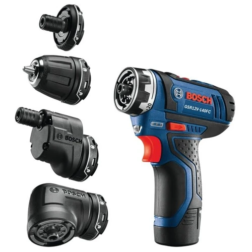 Bosch 1/4 In 12 Volt Max Flexiclick 5-In-1 Drill Driver Kit W/ 2.0 Ah Battery