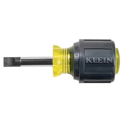 Klein Tools Black Cabinet Tip Screwdriver 3.438" W/Round Shank 1-1/2''