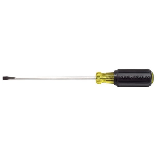 Klein Tools Black Cabinet Tip Flat Head Screwdriver 11.75" W/Round Shank 8"