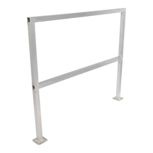 Vestil Aluminum Safety Handrail No Toeboard 48 Inch