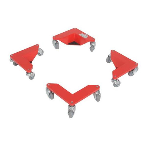 Vestil Corner Mover Dolly Aluminum  200 Lbcapacity Package Of 4