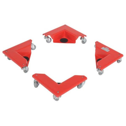 Vestil Corner Mover Dolly Steel  300 Lb. Cap Package Of 4