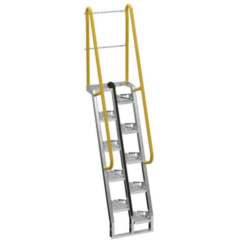 Vestil Galvanized Alternate Tread Stair Ats-7-68-Hdg