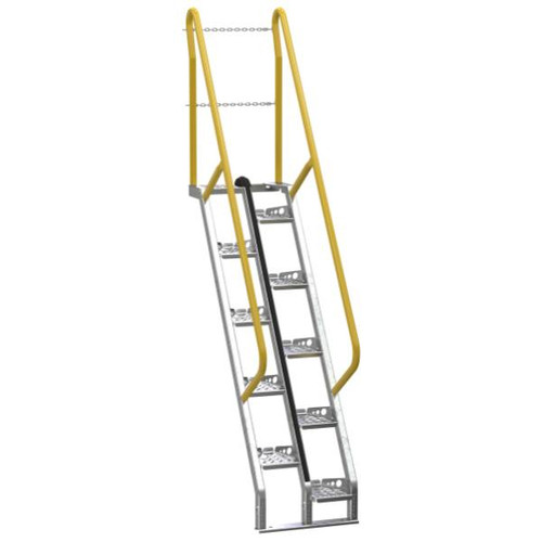 Vestil Galvanized Alternate Tread Stair 56 Degrees