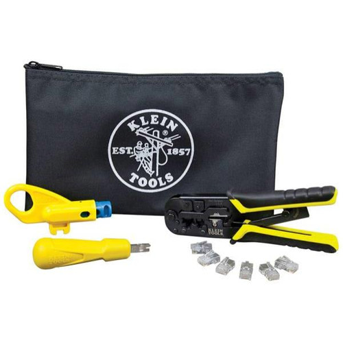 Klein Tools Twisted Pair Install Kit With Zipper Pouch