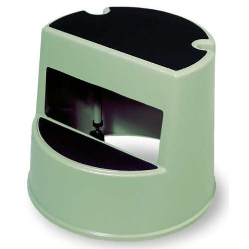 Rubbermaid Commercial 2523 Plastic Heavy-Duty 16" Mobile Two-Step Stepstool (Beige)