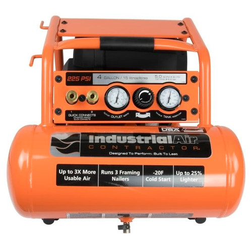 Industrial Air Contractor 4 Gallon 225 Psi Pro Crew Air Compressor
