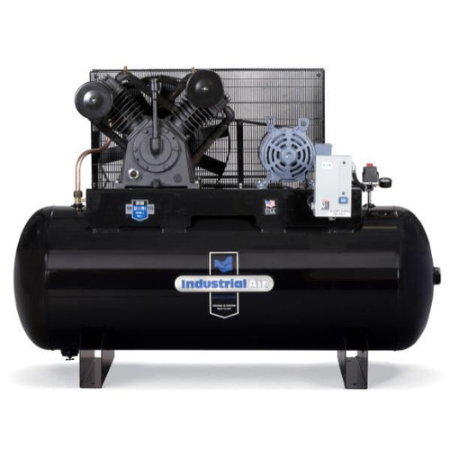 Industrial Air 10 Hp 230v 120 Gallon Horizontal Two Stage With Century Motor
