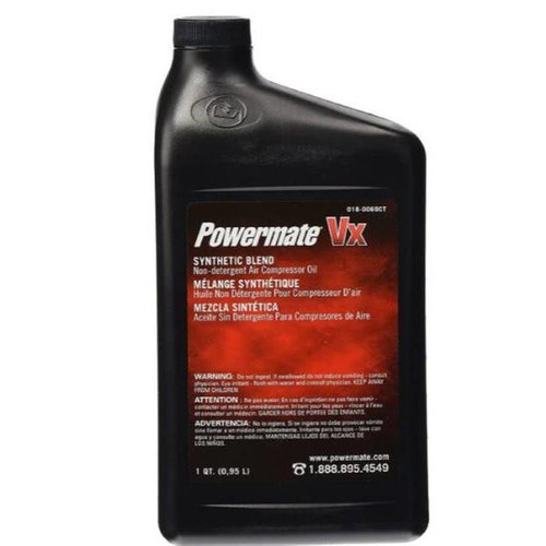 Powermate  Synthetic Blend Non Detergent Air Compressor Oil, 1-Quart