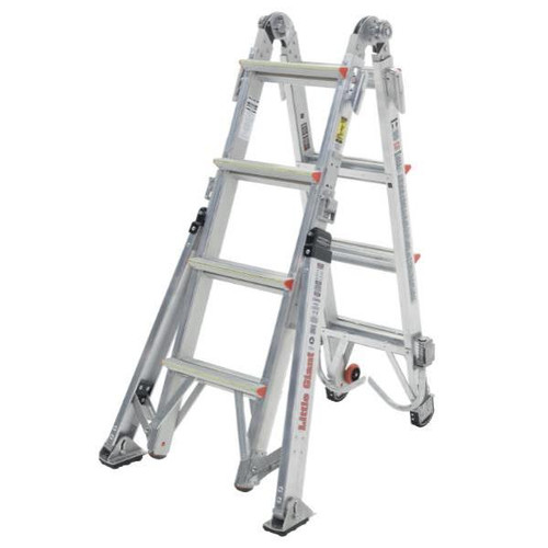 Little Giant Ladders Model 17 Aluminum Articulated Extendable Ladder