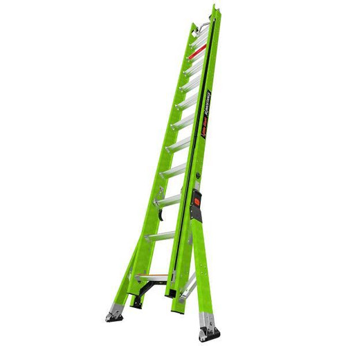 Little Giant Ladders 24' Fiberglass Extension Ladder With Sure-Set Feet