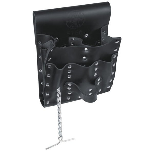 Klein Tools 7-Pocket Black Tool Pouch