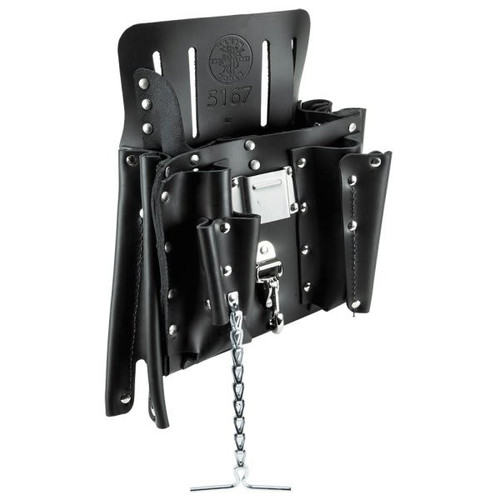 Klein Tools 11-Pocket Black Leather Tool Pouch