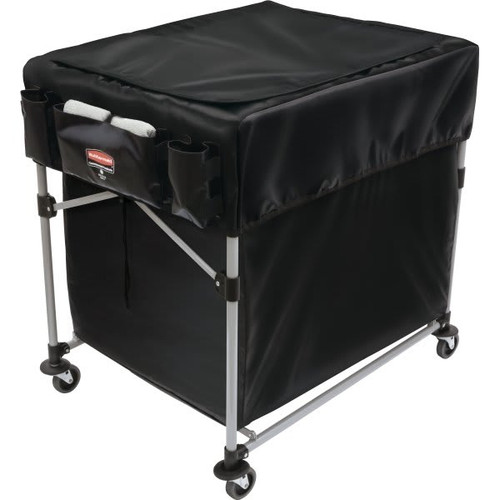 Rubbermaid Commercial Large Cover For 8-Bushel Collapsible X-Cart (Black)